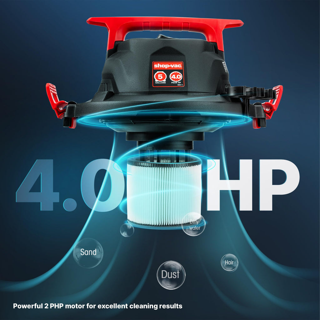 Wet/Dry Vacuum with Blower, 5 Gallon, 4 Peak HP O936