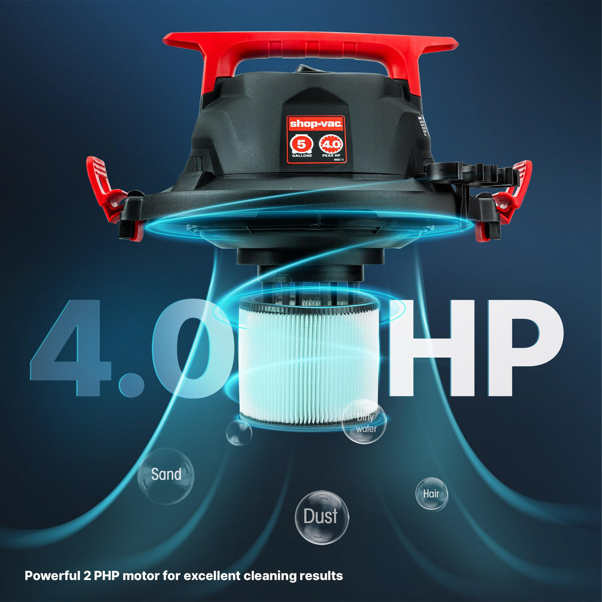 Wet/Dry Vacuum with Blower, 5 Gallon, 4 Peak HP O936