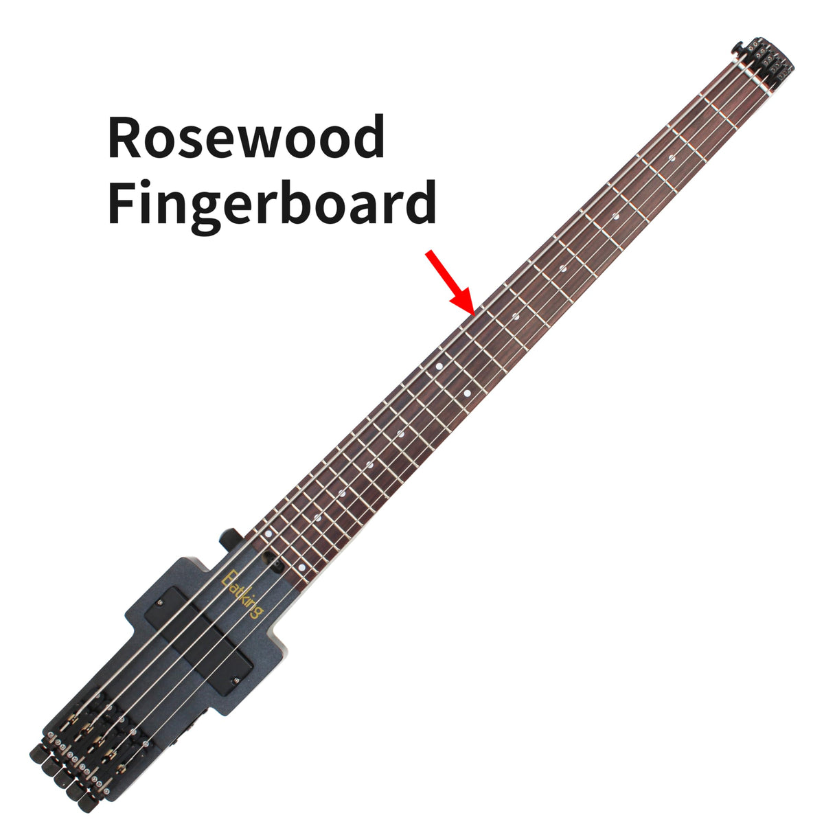 5 Strings Electric Headless Bass Guitar A7042