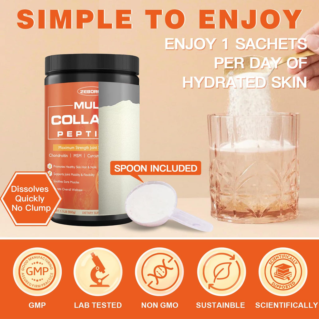 Multi Collagen Peptides Powder with MSM & CS I250058