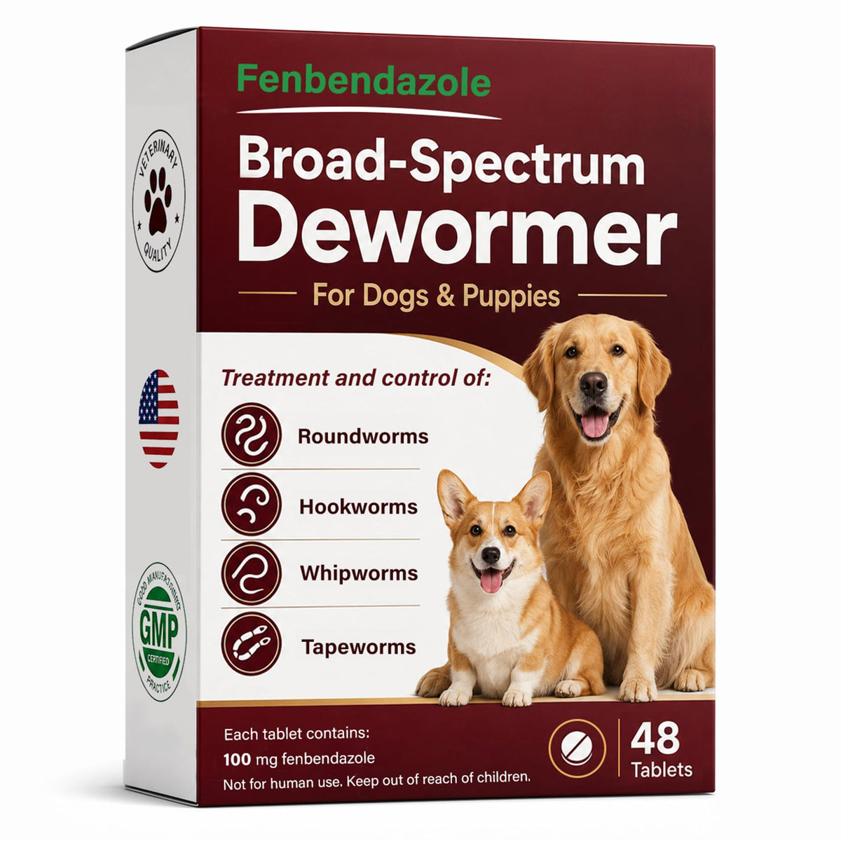 Dog & Puppies Dewormer Tablets B4418