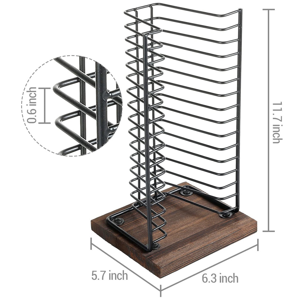 Black Metal CD Storage Rack Q5358