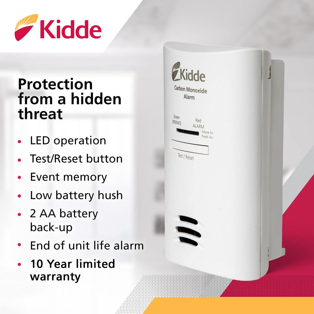 Carbon Monoxide Detector with AA Battery Backup P775519