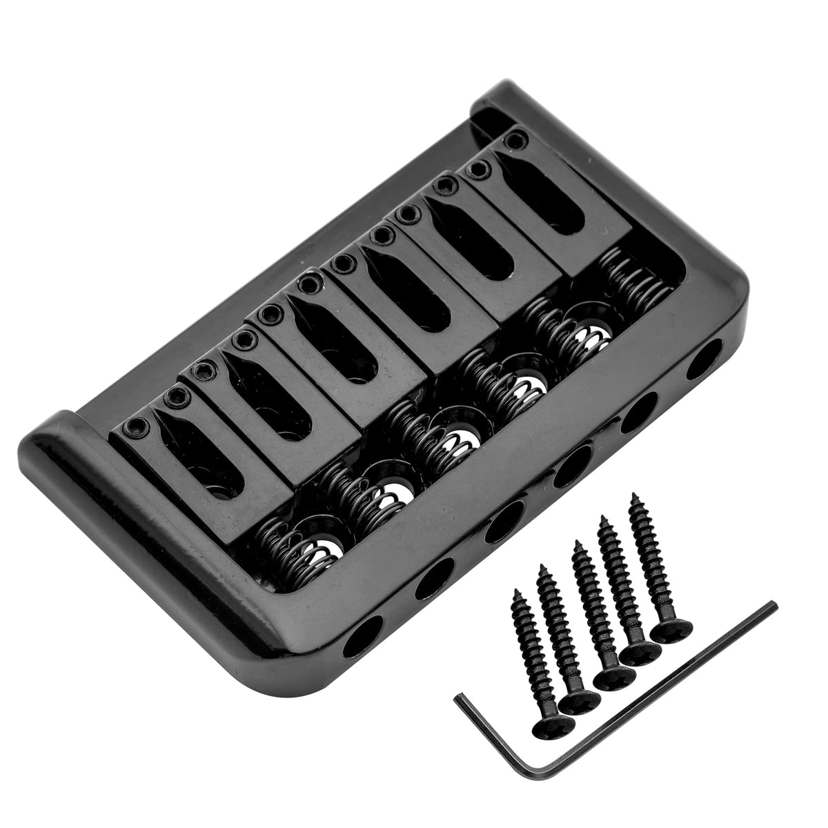 6-String Guitar Hardtail Bridge Black G69051