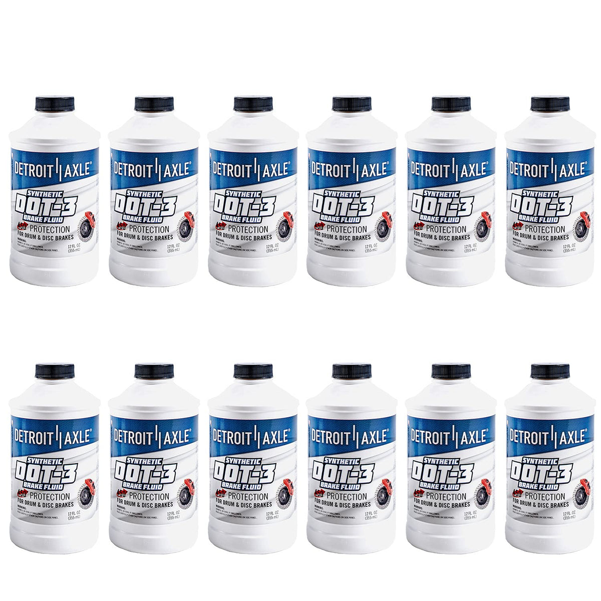 12oz Synthetic Dot-3 Brake Fluid H8344