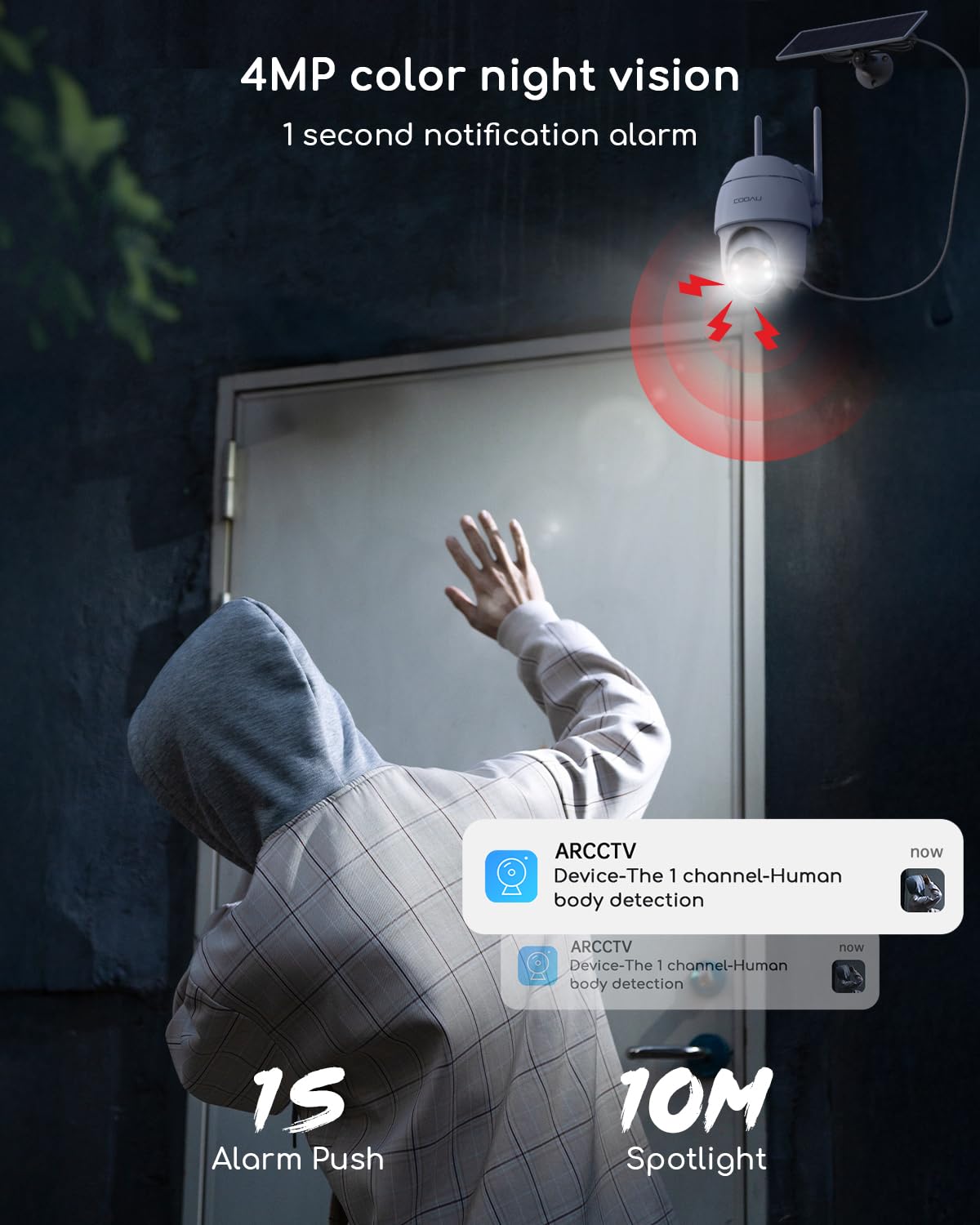 Solar Security Cameras Wireless Outdoor A566
