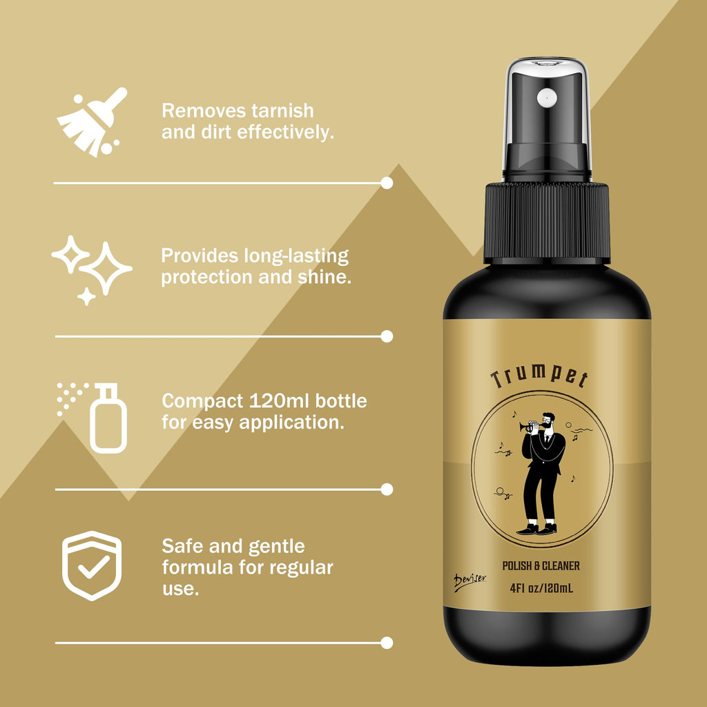Trumpet Care Kit with Valve Oil and Cleaning Brush V602591