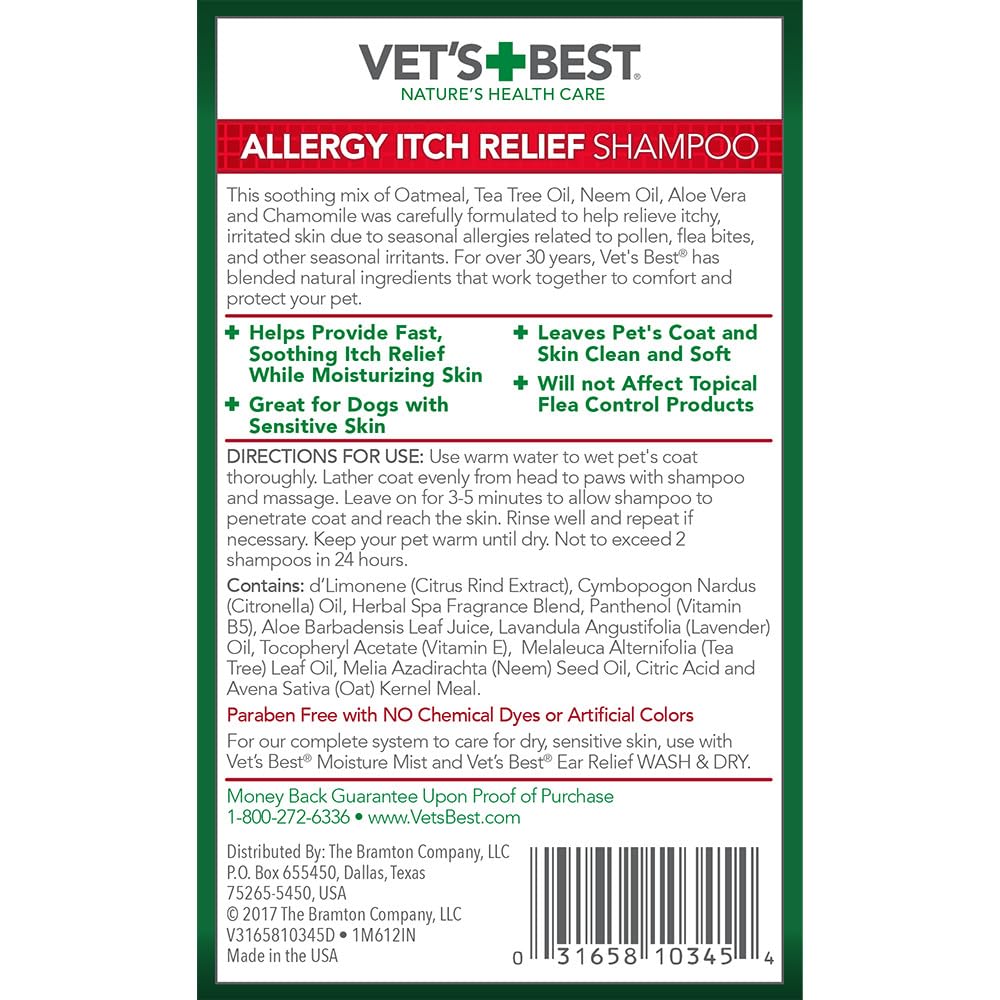 Oatmeal Dog Shampoo 16 oz N39603