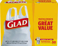 13 Gal. Tall Kitchen Handle-Tie Bags 50 ct Pack of 4 H899