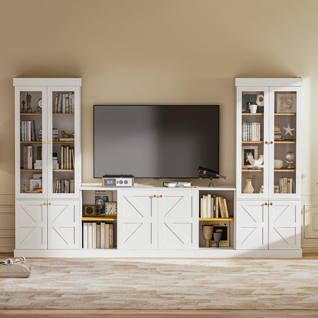White TV Stand Entertainment Center X276164