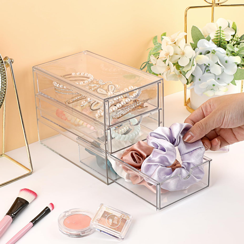 3 Drawer Clear Acrylic Desktop Organizer G87973