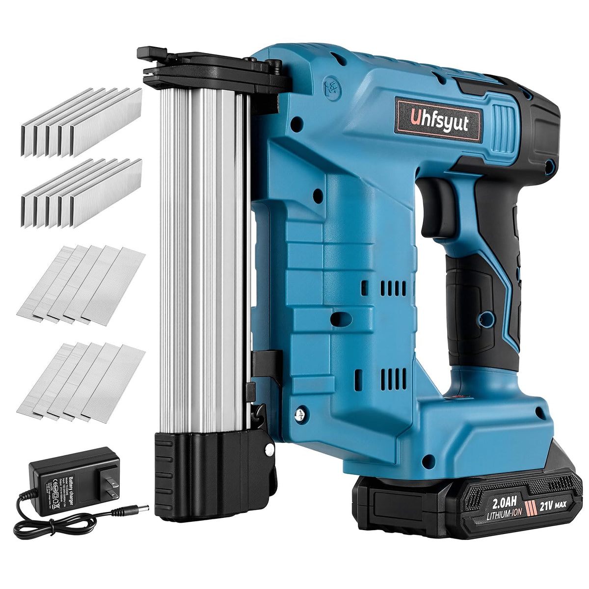 Cordless 21V 2 in 1 Brad Nailer and Staple Gun J856