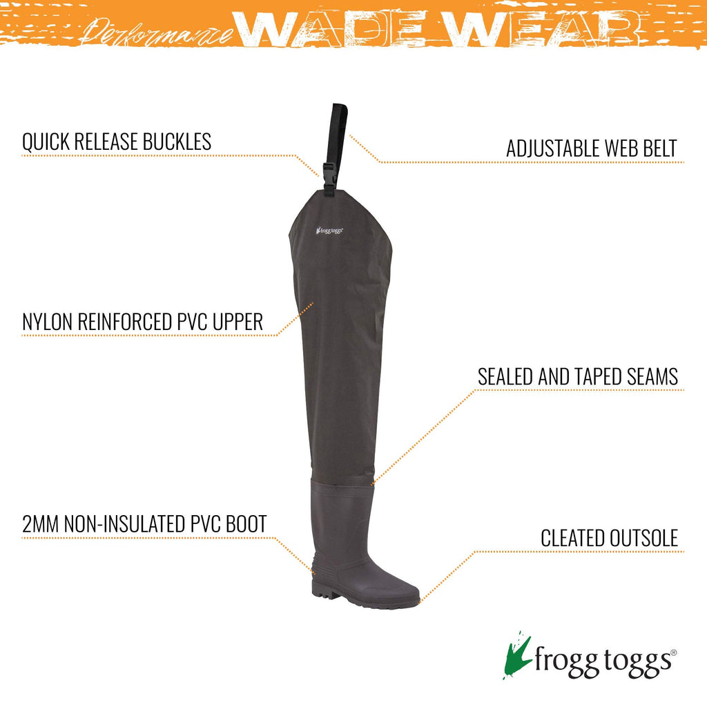 Waterproof PVC Fishing Bootfoot Hip Wader K3438