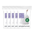 100 Count Drawstring Kitchen Trash Bags, 10-12 Liter, White W3684