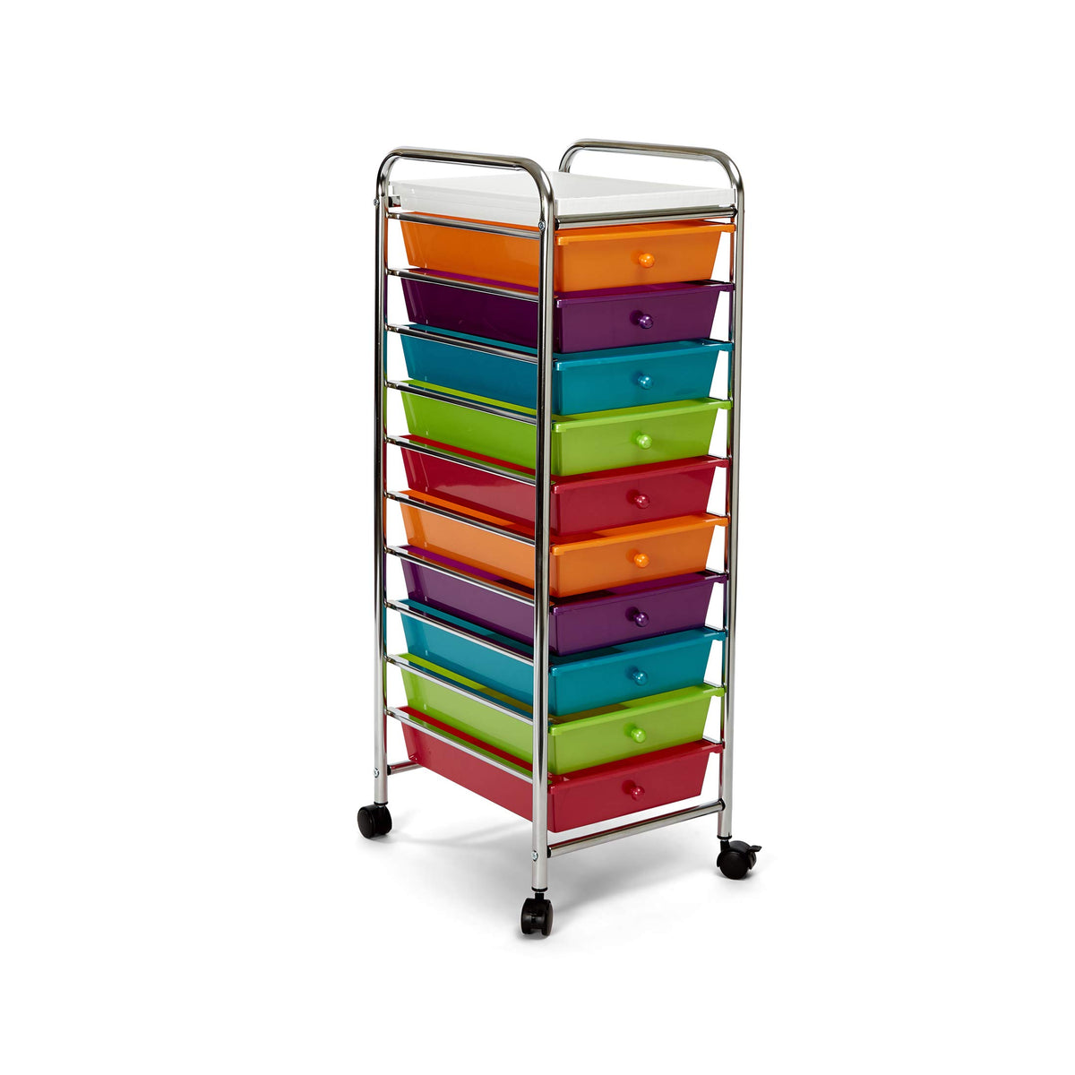 10 Drawer Rolling Storage Cart R48610