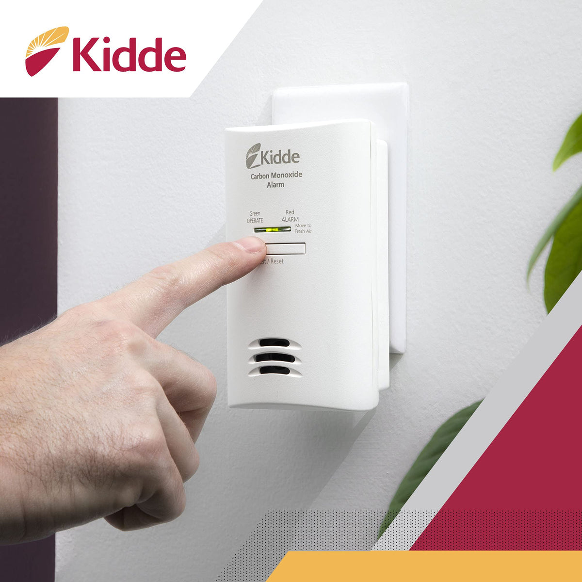 Carbon Monoxide Detector with AA Battery Backup P775519