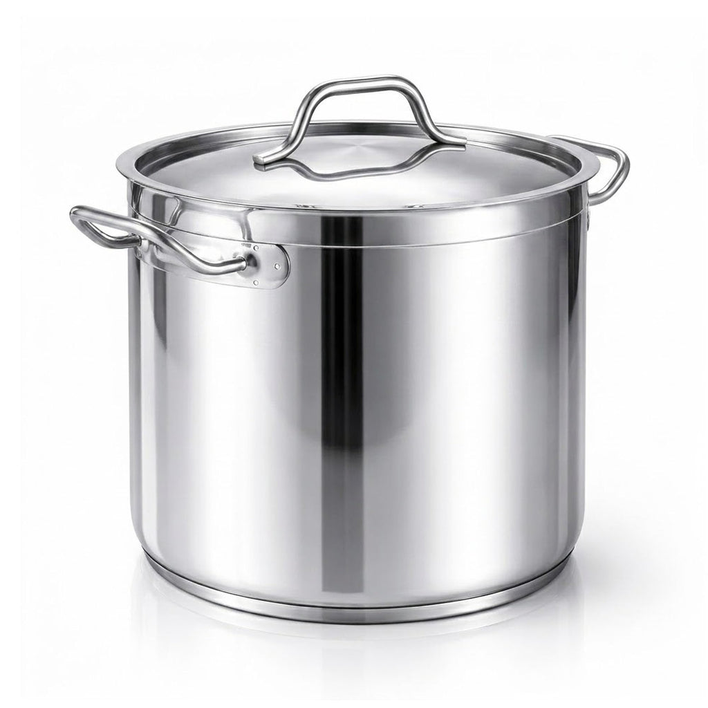 60 Qt Stainless Steel Stockpot with Lid W70785
