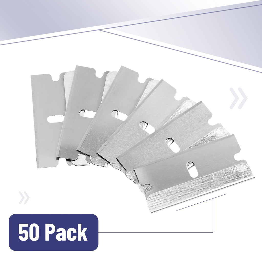 50 pcs Carbon Steel Flat Scraper Blades A422289