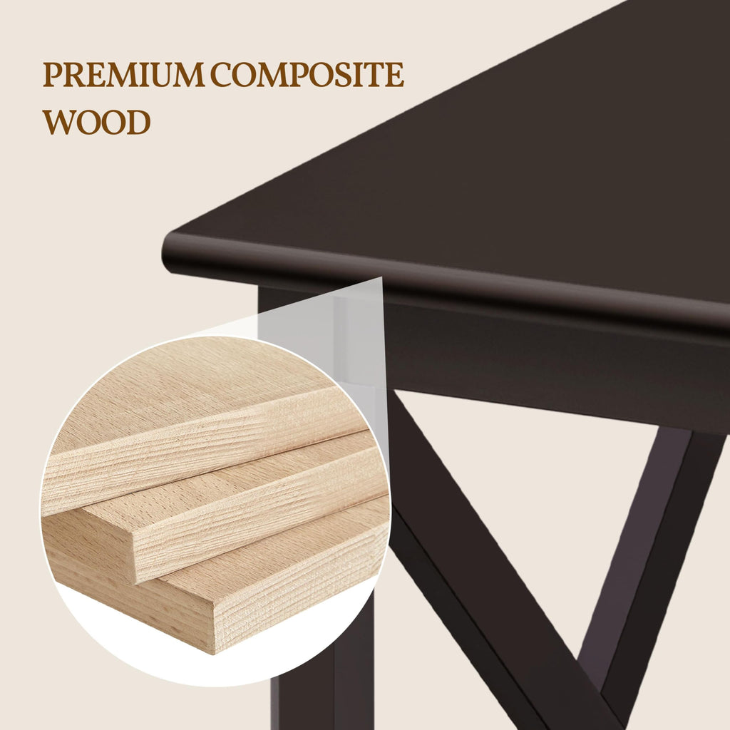 Espresso 20 x 18 Inch End Table Set of 2 V259249