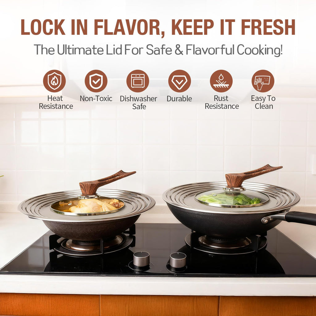 Universal Pan Lid with Tempered Glass O611