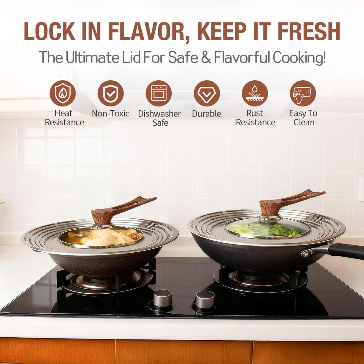 Universal Pan Lid with Tempered Glass O611