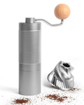 Manual Stainless Steel Conical Burr Coffee Grinder with Adjustable Settings Z531491