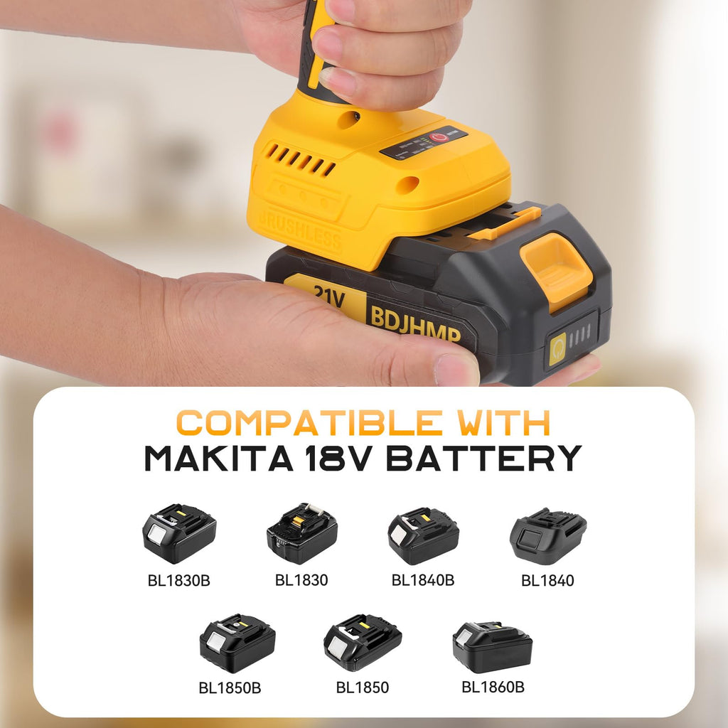 3/8" Brushless Compact Drill Tool Set with Drill Bit and Sockets D480
