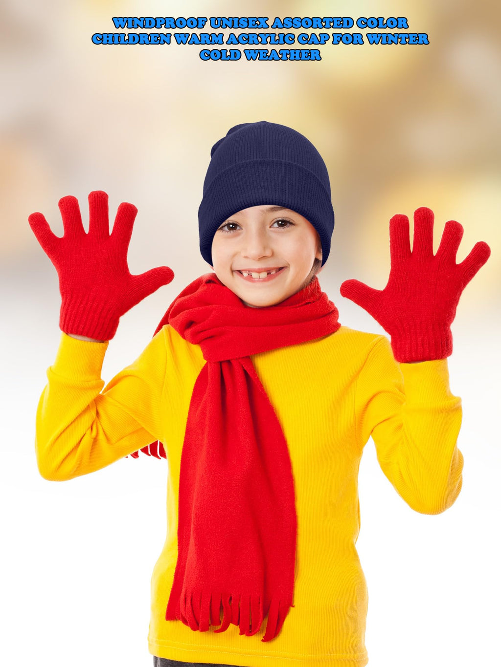 30 Pack Kids Winter Knit Beanies E831608