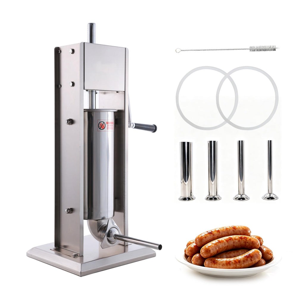 Stainless Steel Vertical Sausage Stuffer 11Lb/5L E9820