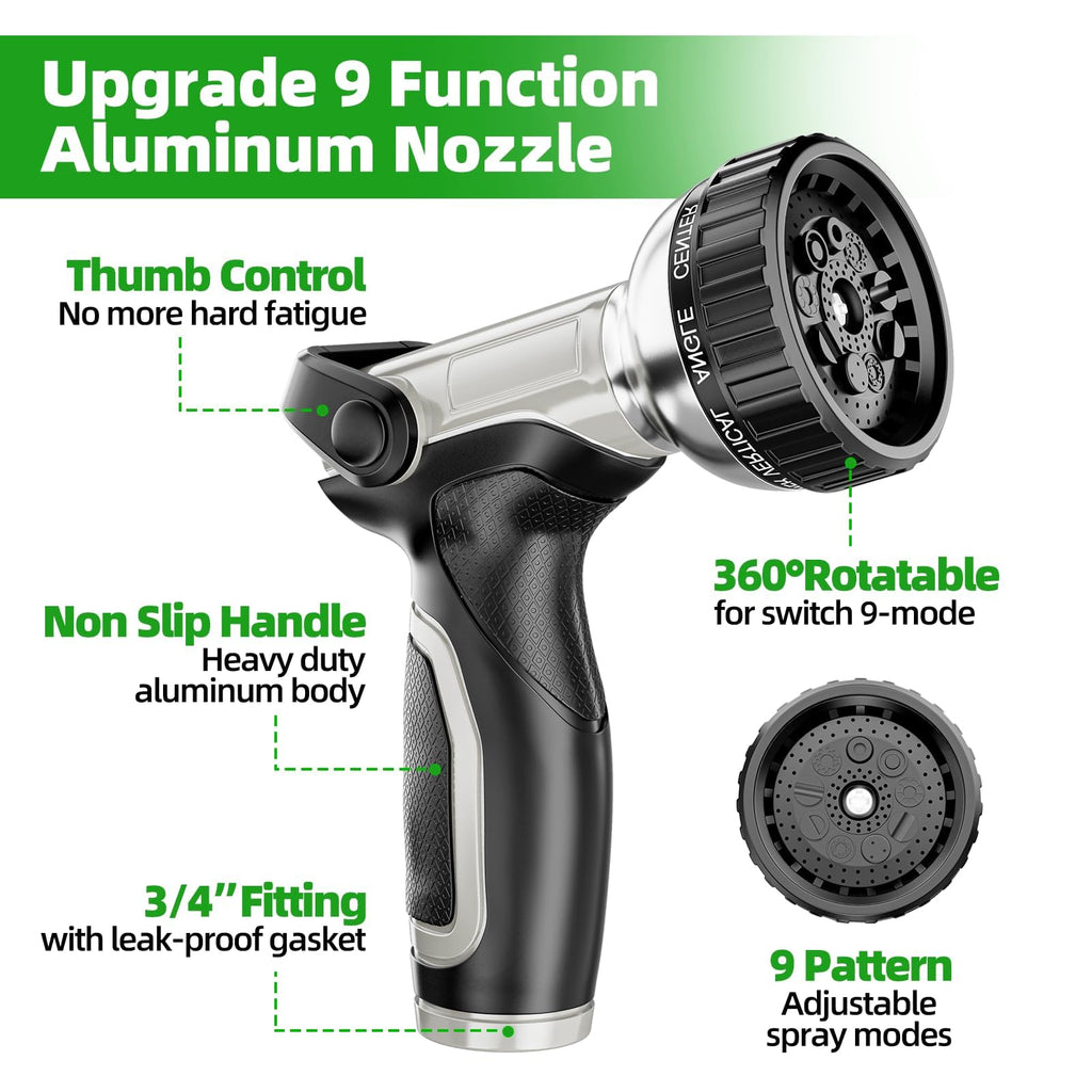 Portable 75ft Stainless Steel Garden Hose Reel S265053