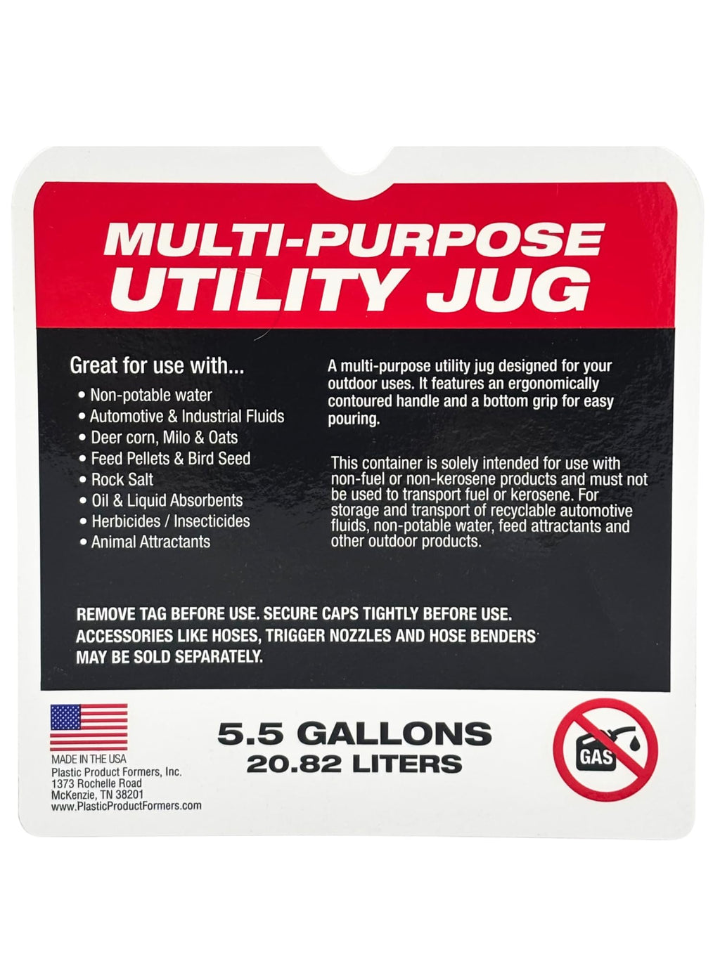 5.5 Gallon Utility Container 2 Pack with Hoses Y2907