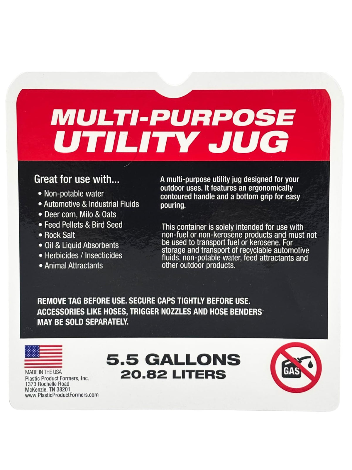 5.5 Gallon Utility Container 2 Pack with Hoses Y2907