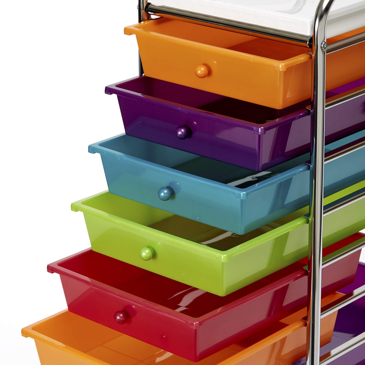 10 Drawer Rolling Storage Cart R48610