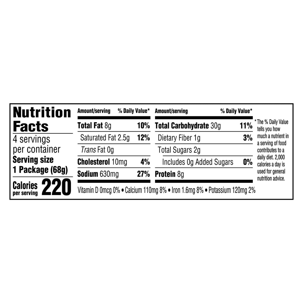 Mac and Cheese Dinner 4 Cups Original Flavor 2.39 oz Q3160