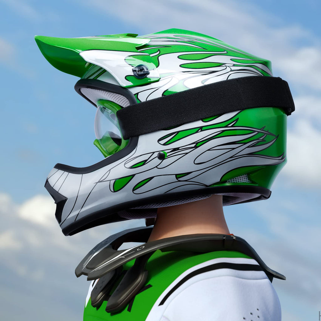 Youth Kids Motocross Helmet with Goggles and Gloves N9199