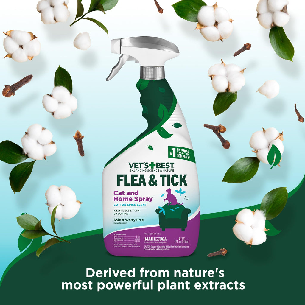 Flea & Tick Indoor Home Spray for Cats 32 oz P15298