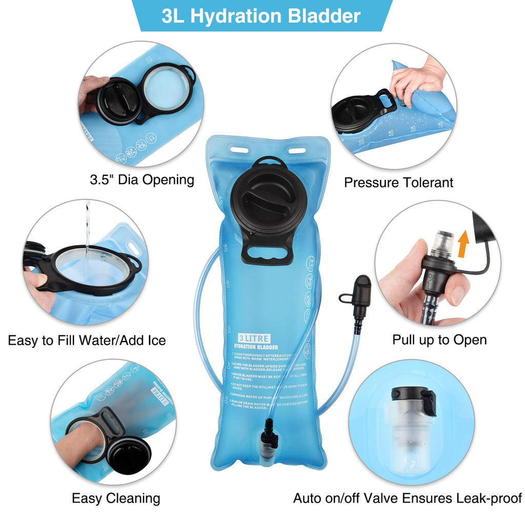 Hydration Backpack with 3L Water Bladder U42477