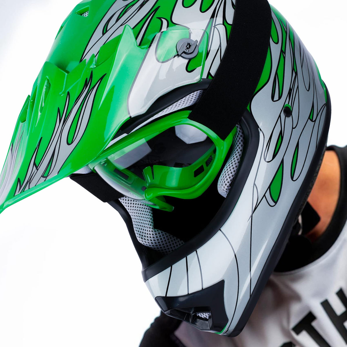 Youth Kids Motocross Helmet with Goggles and Gloves N9199