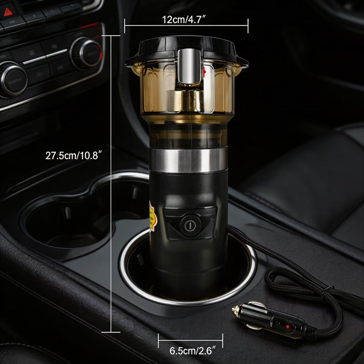 12V Portable Single Serve Car Coffee Maker with Reusable Filter D806