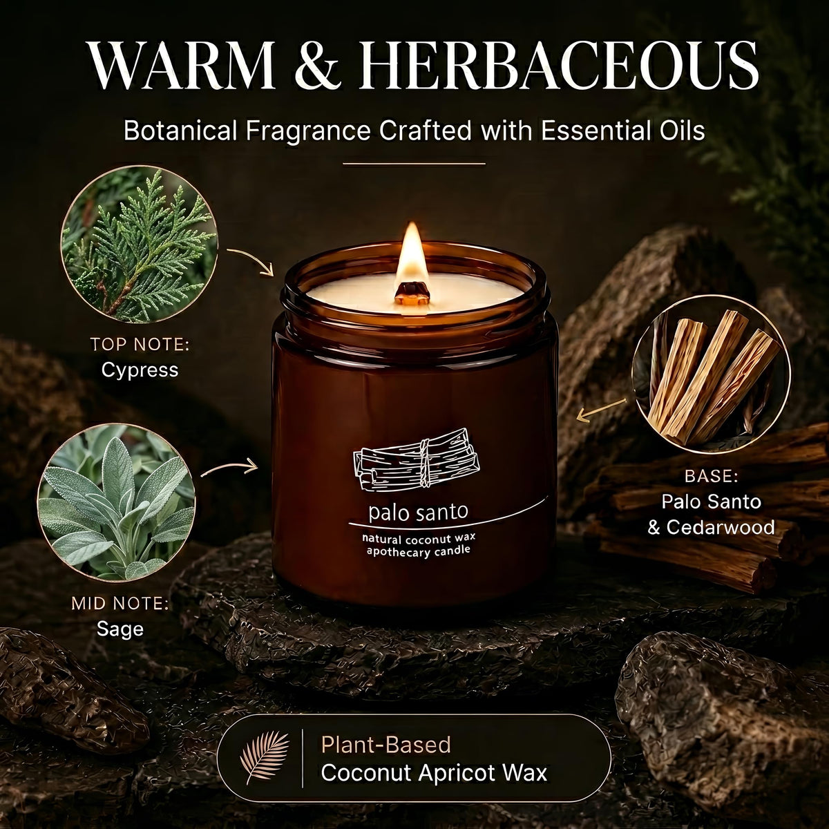 16 oz Wood Wick Candle Y2743