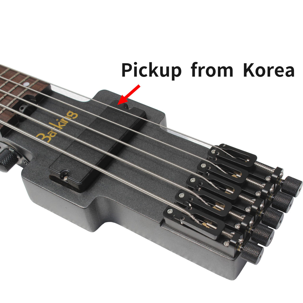 5 Strings Electric Headless Bass Guitar A7042
