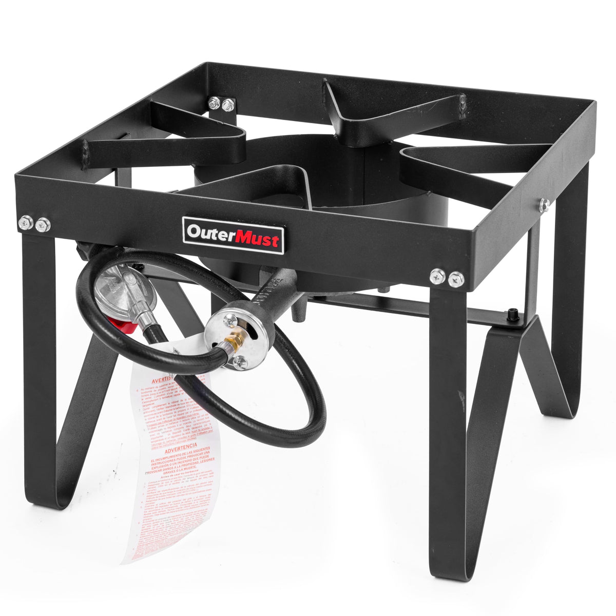 Heavy Duty Propane Burner with 10 PSI Regulator and Cast Iron H6614