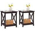 Espresso 20 x 18 Inch End Table Set of 2 V259249