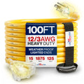 100ft 3-Outlet 12/3 Gauge Heavy Duty SJTW Extension Cord R75594