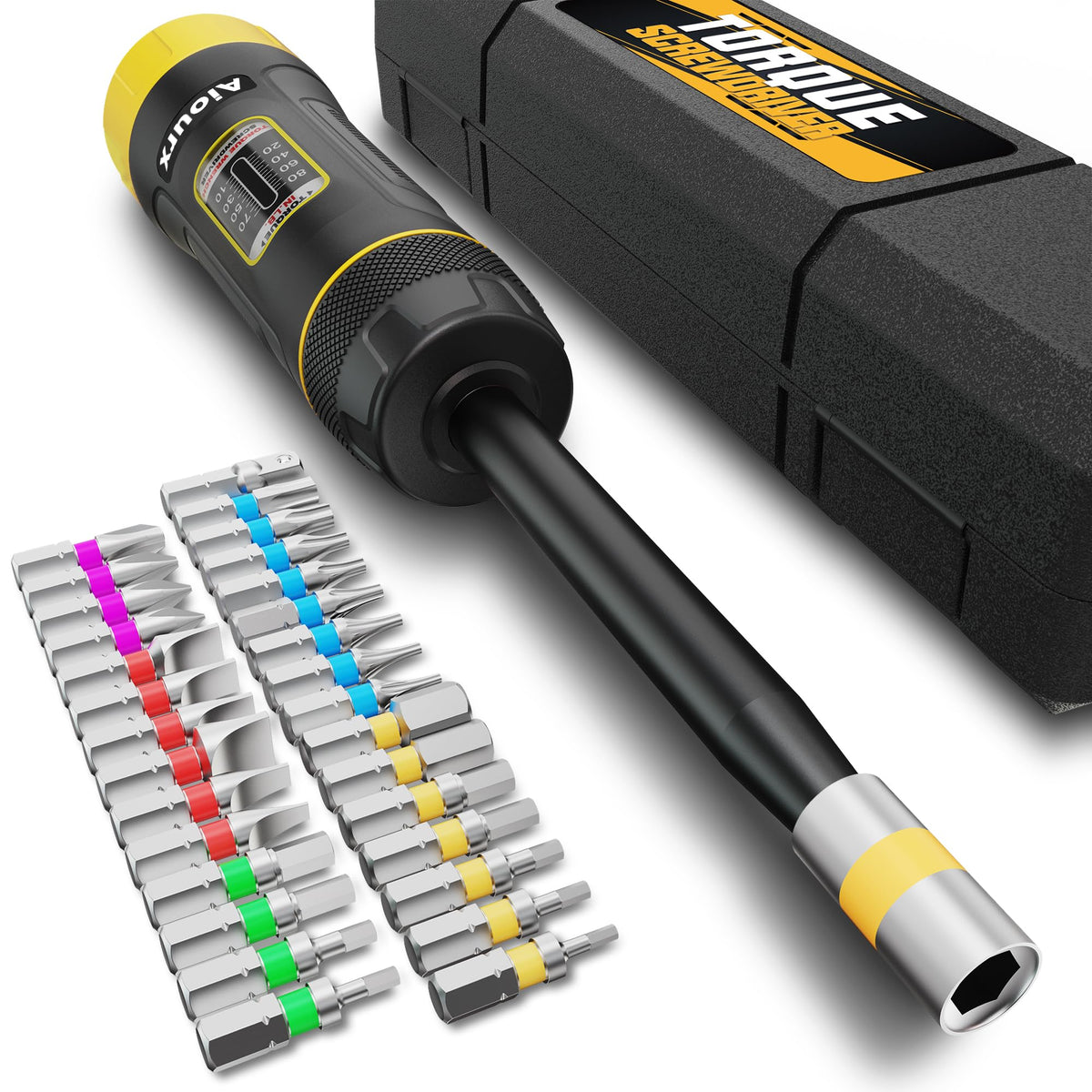 32 Piece 1/4" Drive Long Shank Torque Screwdriver Set O220561