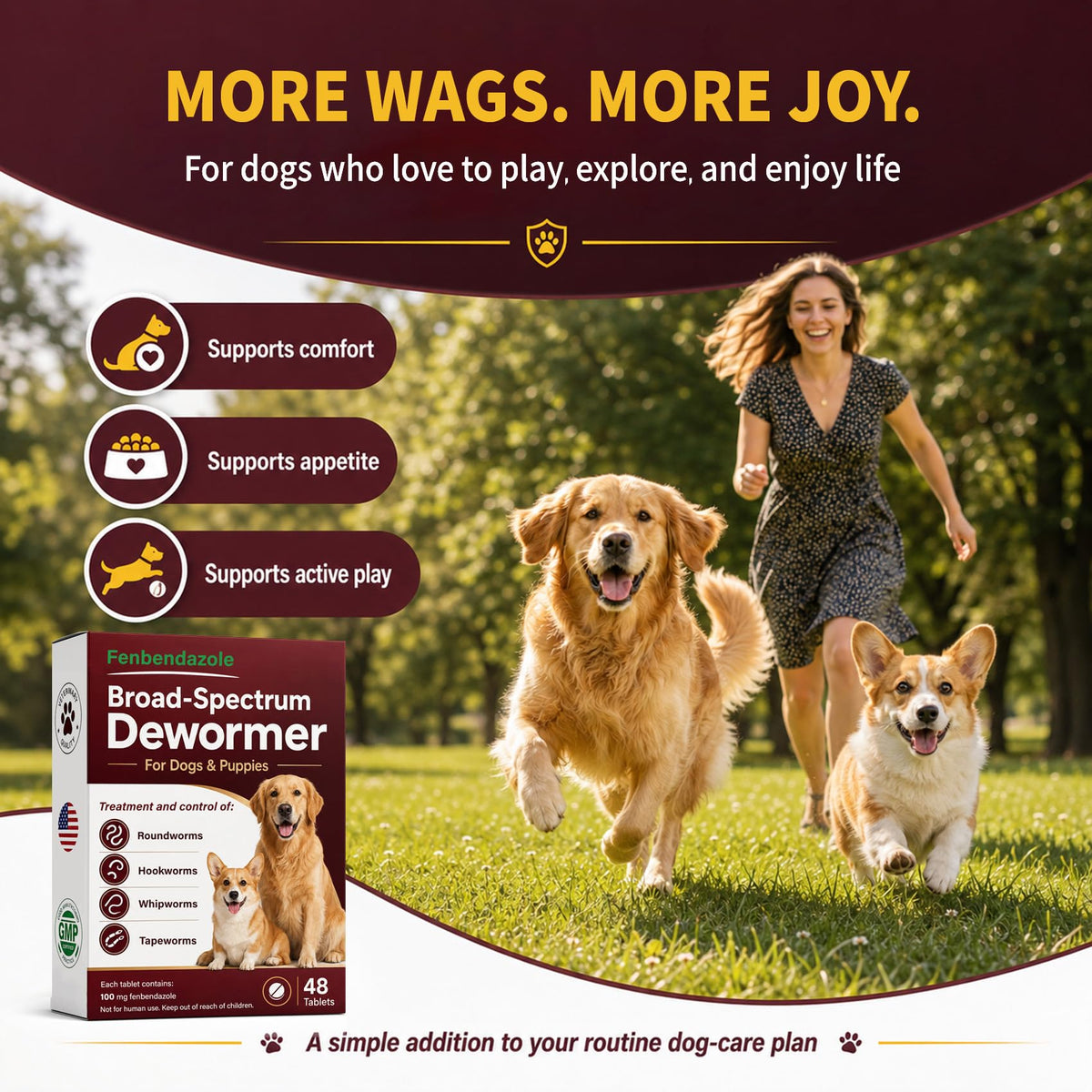 Dog & Puppies Dewormer Tablets B4418