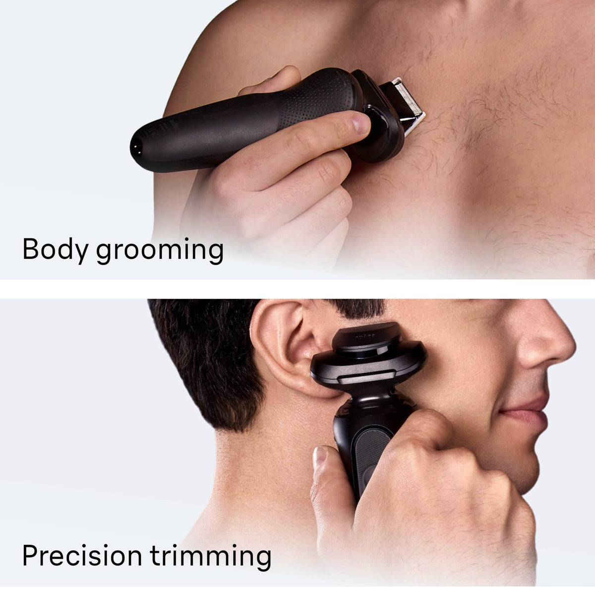 Black Wet & Dry Electric Shaver with Trimmer B1775