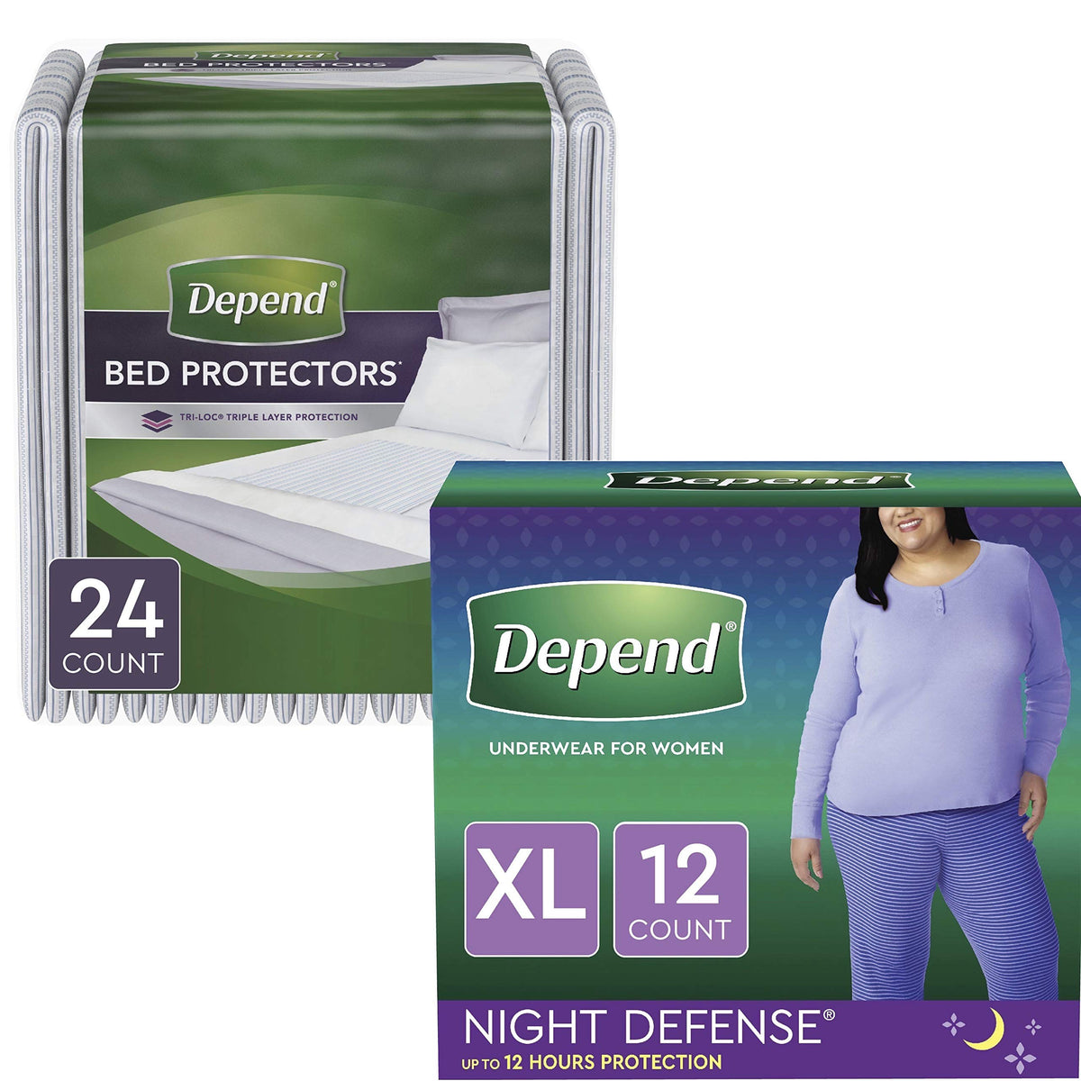 Blush XL Incontinence Underwear and Disposable Bed Pads F7385