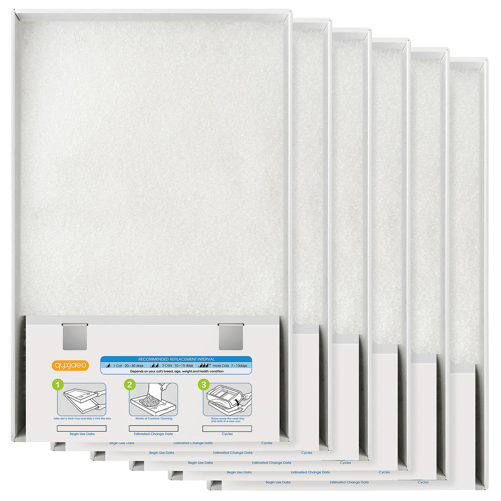 Crystal Cat Litter Tray Refill White 6-Pack E826