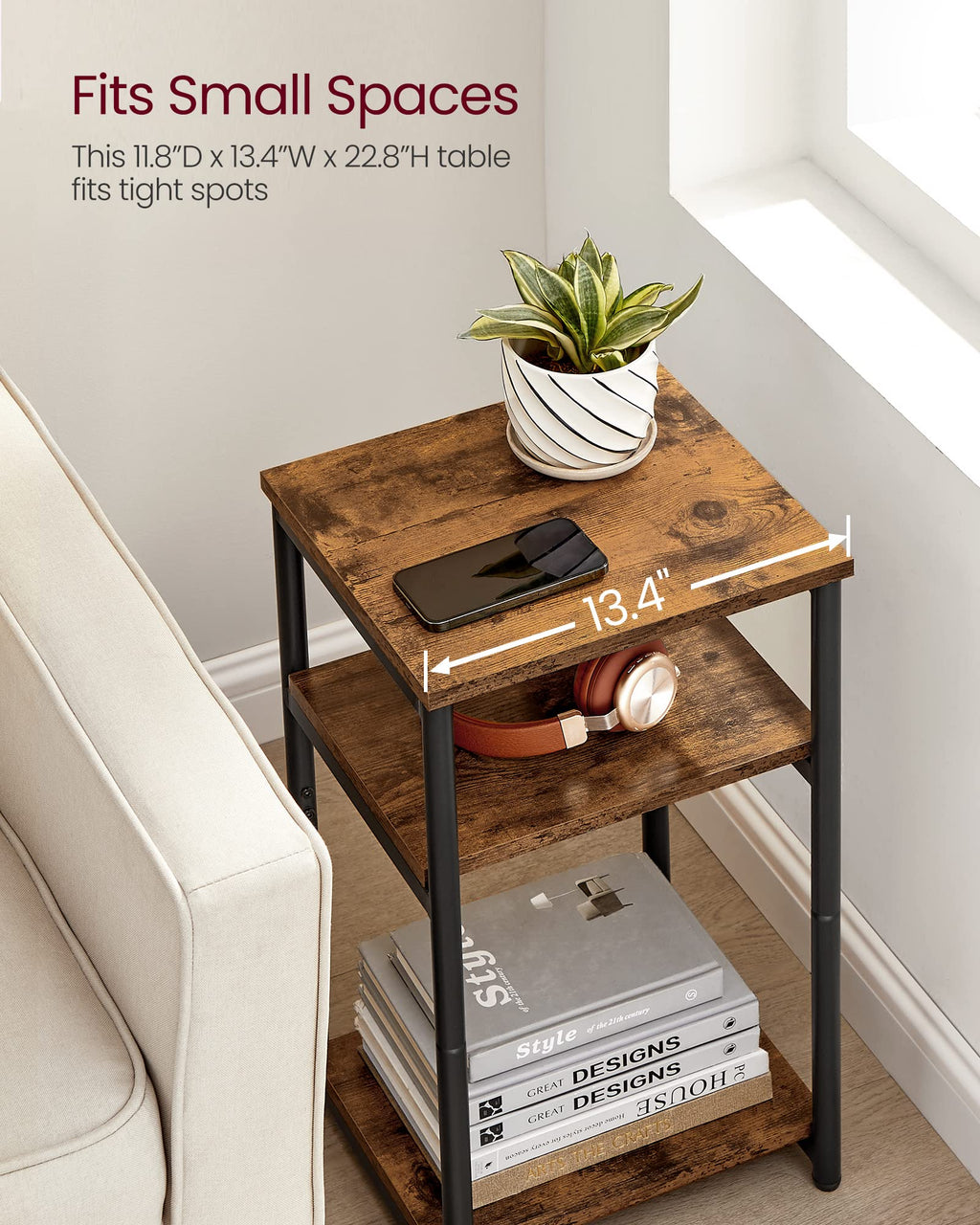 Small Steel Side Table I25658